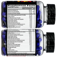 Cloma Pharma Asia Black Fat Burner Supplement Facts Image