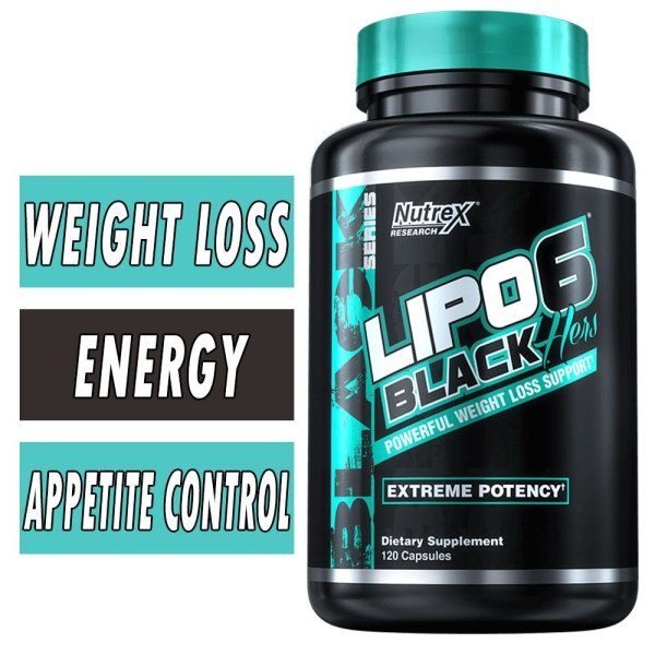 Lipo-6 Black Hers By Nutrex, Extreme Potency, 120 Caps